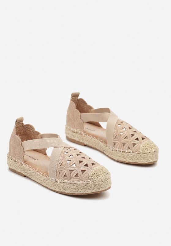 Sötét bézs bézs Espadrilles 5