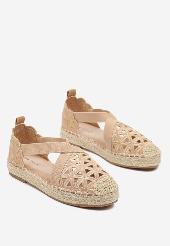 Barna bézs Espadrilles 5