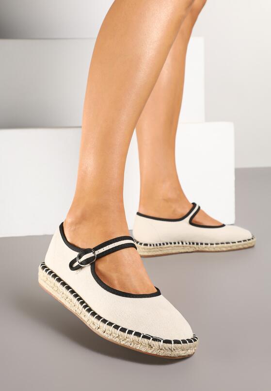 Fehér bézs Espadrilles 1