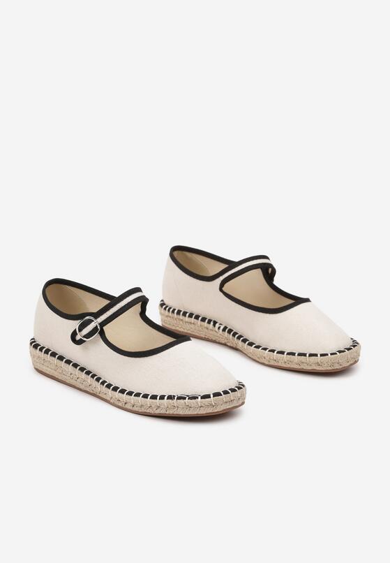 Fehér bézs Espadrilles 5