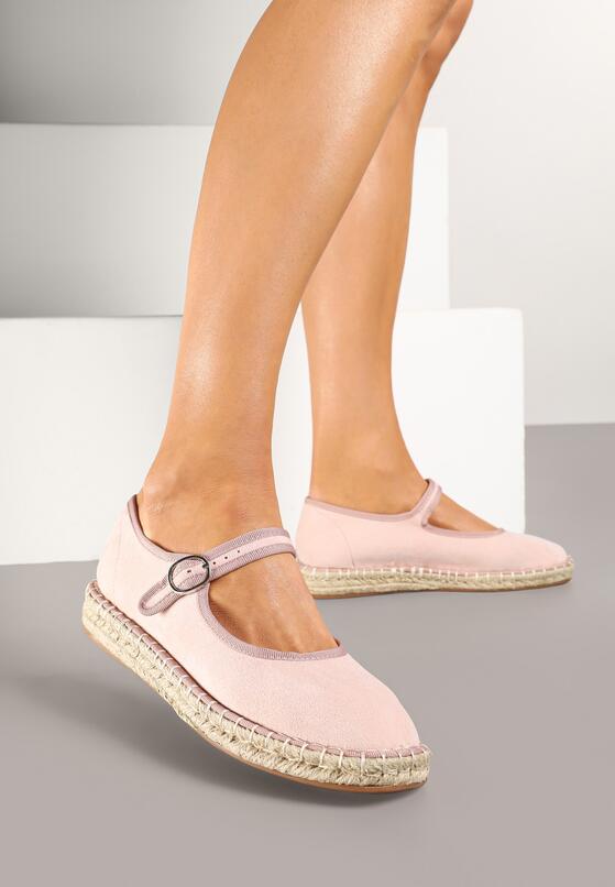 Rózsaszín bézs Espadrilles 1