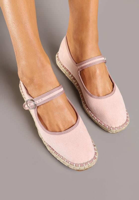 Rózsaszín bézs Espadrilles 3