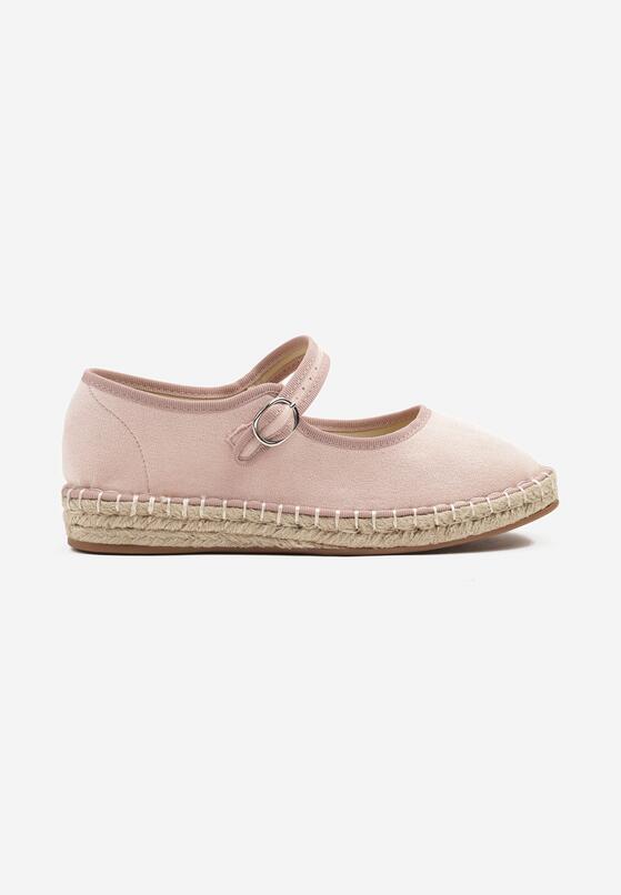 Rózsaszín bézs Espadrilles 4