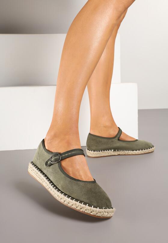 Zöld bézs Espadrilles 2