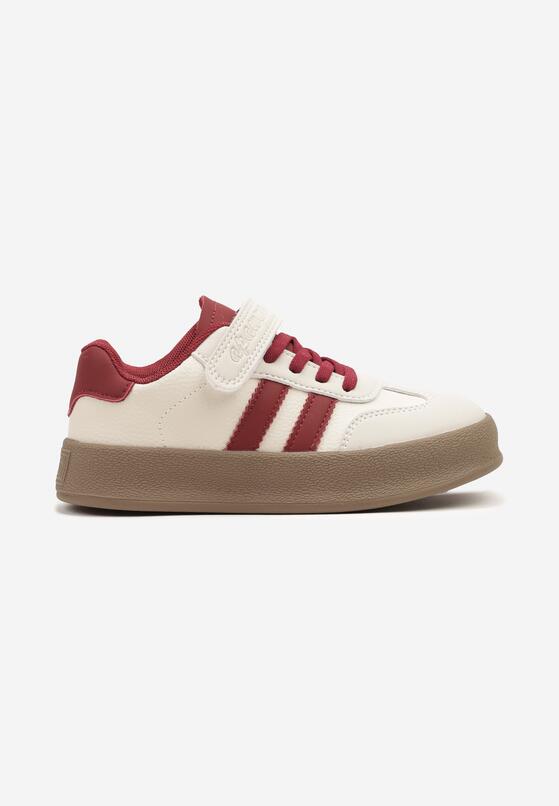 Pantofi sport Bej cu roșu 1