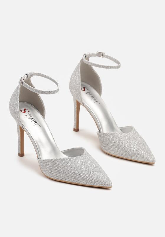 Pantofi stiletto Argintii 5