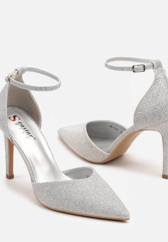 Pantofi stiletto Argintii 6