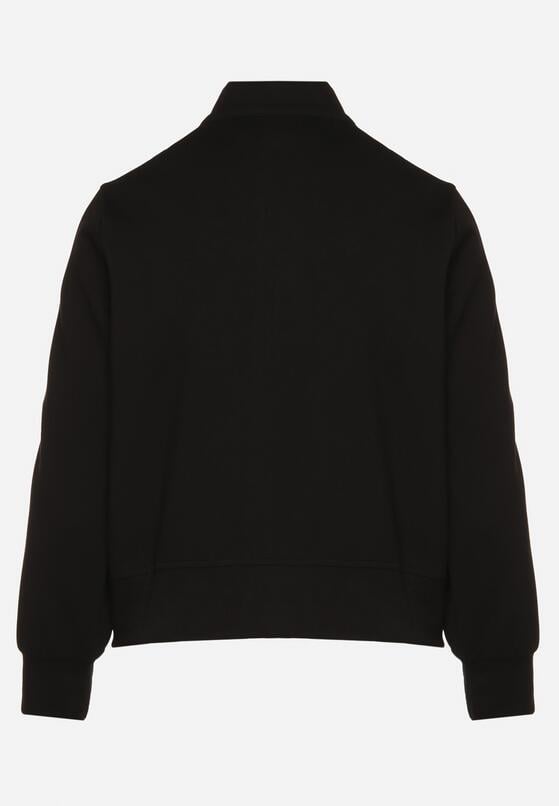 Czarna Bluza z Wiskozą i Ozdobnymi Paskami Feneritia 7