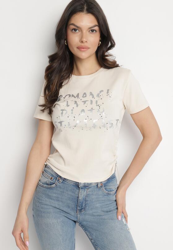 T-shirt Bej deschis 2