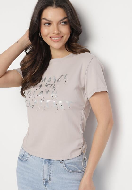 T-shirt Bej închis 1