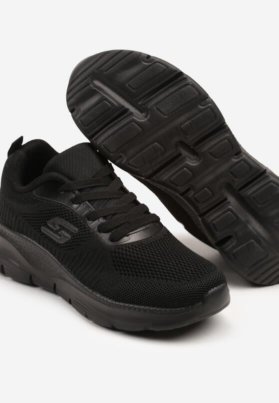 Czarne Buty Sportowe Sneakersy z Siateczki na Piankowej Podeszwie Danalisa 6