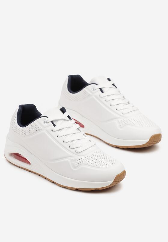 Pantofi sport Alb cu bleumarin 2