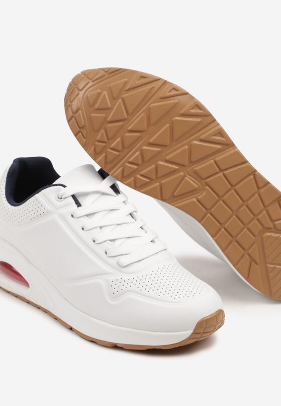 Pantofi sport Alb cu bleumarin 3