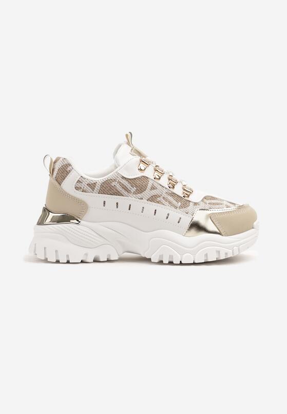Sneakers Alb cu bej 4