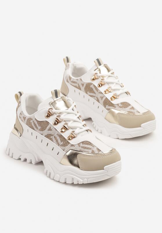Sneakers Alb cu bej 5