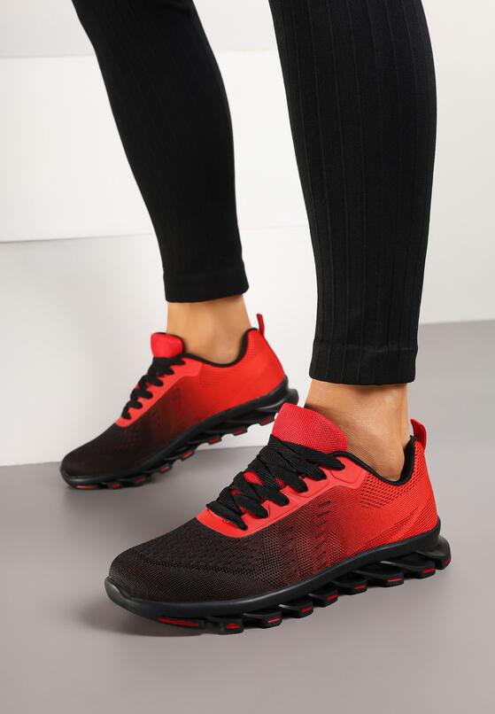 Pantofi sport Negru cu roșu 1