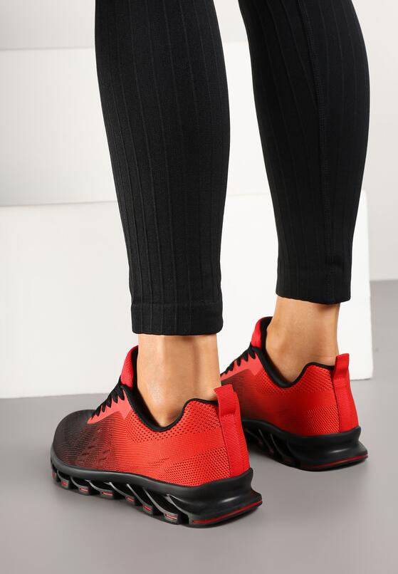 Pantofi sport Negru cu roșu 3