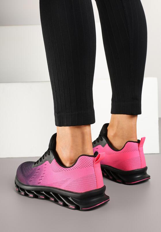 Pantofi sport Negru cu fucsia 3