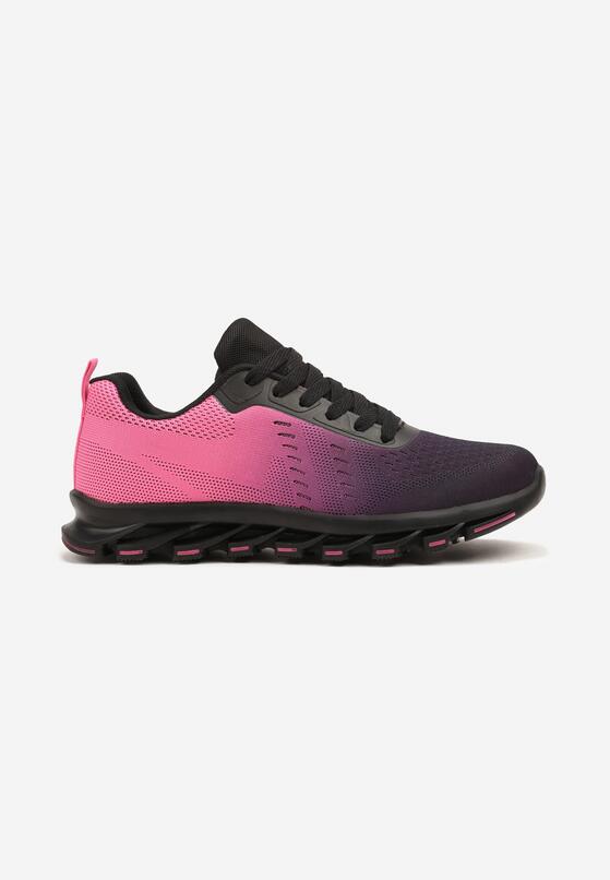 Pantofi sport Negru cu fucsia 4