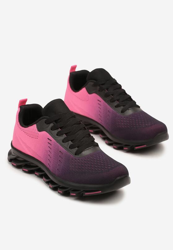 Pantofi sport Negru cu fucsia 5