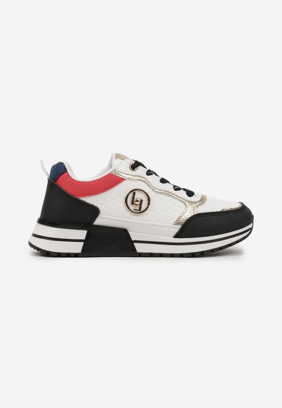 Biało-Czarne Sneakersy Ozdobione Metaliczną Aplikacją Zolamira 4