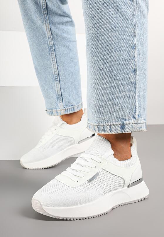 Białe Siateczkowe Sneakersy Dorami 1