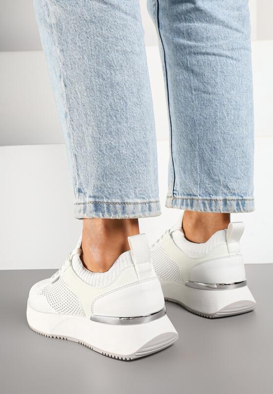 Białe Siateczkowe Sneakersy Dorami 3