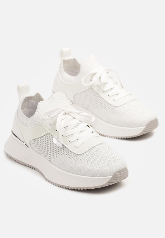Białe Siateczkowe Sneakersy Dorami 5