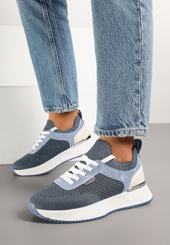 Niebieskie Siateczkowe Sneakersy Dorami 1