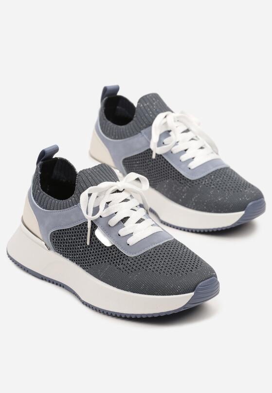 Niebieskie Siateczkowe Sneakersy Dorami 5