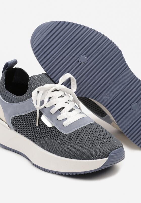 Niebieskie Siateczkowe Sneakersy Dorami 6
