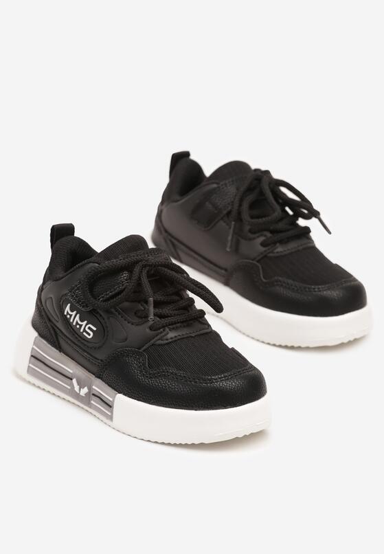Czarne Buty Sportowe Sneakersy z Wkładką ze Skóry Naturalnej Florvesa 2