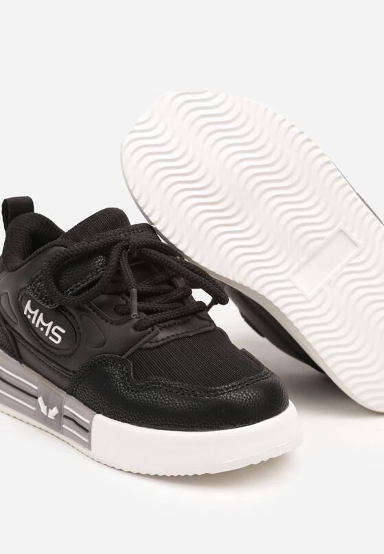 Czarne Buty Sportowe Sneakersy z Wkładką ze Skóry Naturalnej Florvesa 3