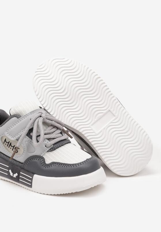 Ciemnoszare Buty Sportowe Sneakersy z Wkładką ze Skóry Naturalnej Florvesa 3