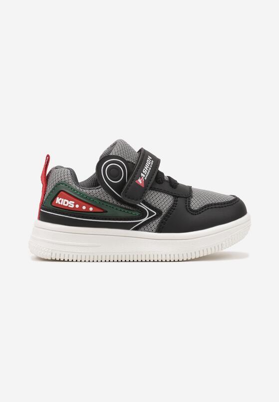 Czarne Buty Sportowe Sneakersy ze Skórzaną Wkładką Nonanira 1
