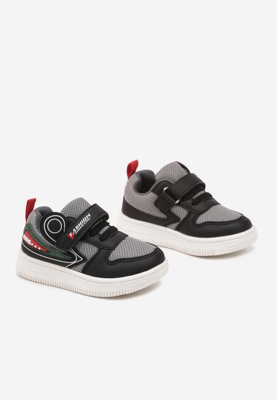 Czarne Buty Sportowe Sneakersy ze Skórzaną Wkładką Nonanira 2