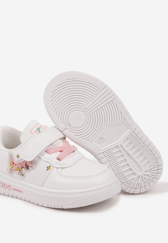 Pantofi sport Alb cu roz 3