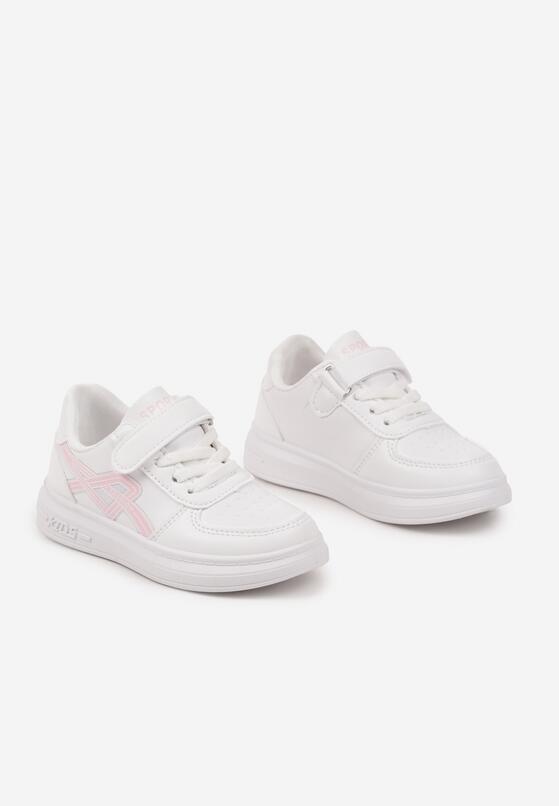 Pantofi sport Alb cu roz 2