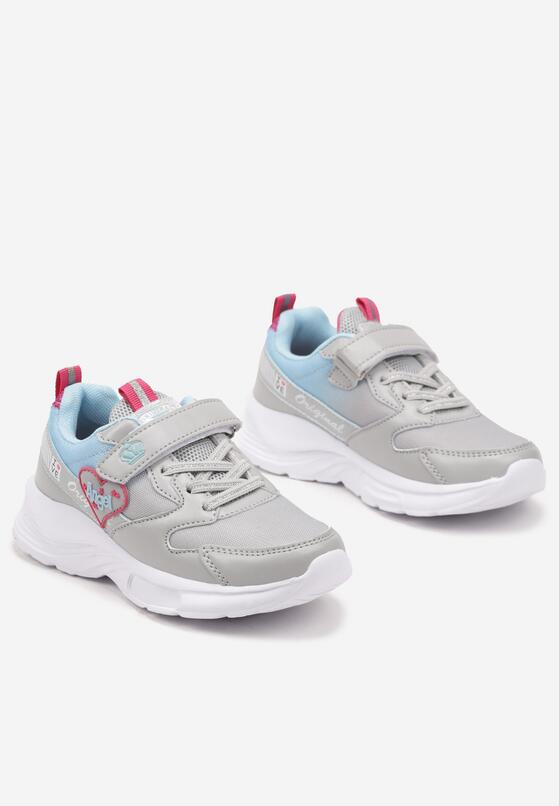 Pantofi sport Gri cu albastru 2