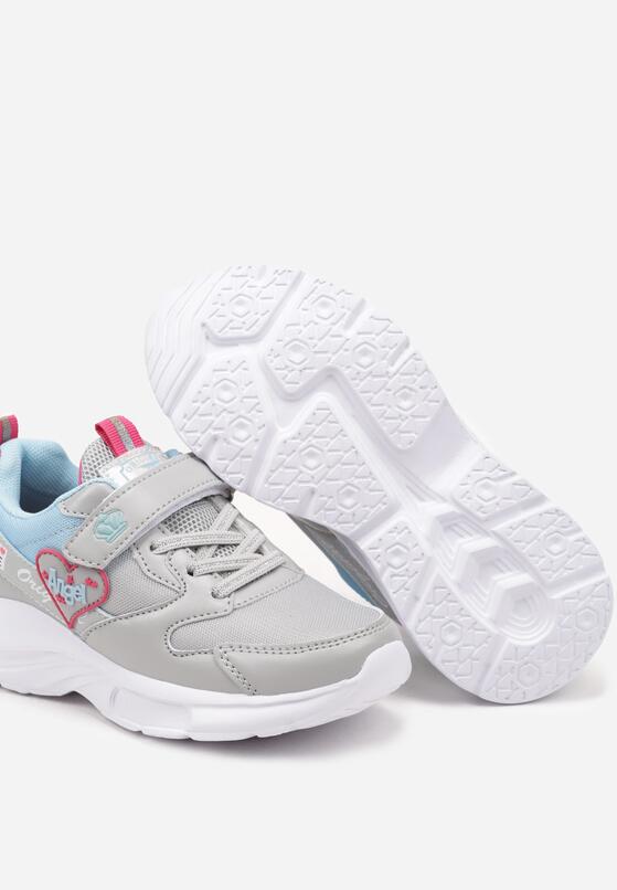 Pantofi sport Gri cu albastru 3