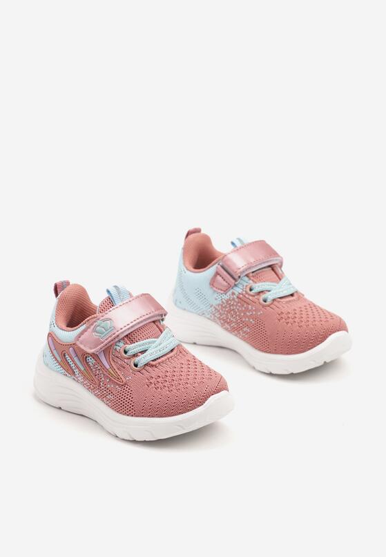 Różowo-Niebieskie Buty Sportowe z Koroną i Paskami Araviera 2