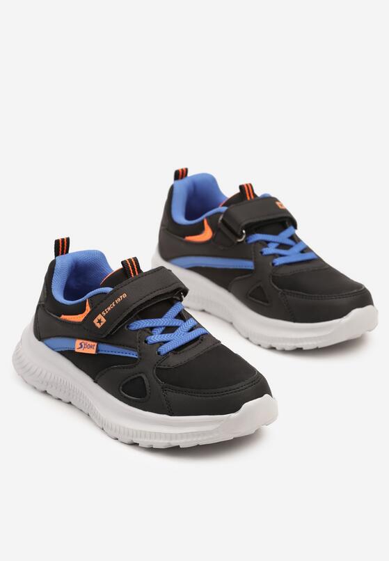 Czarno-Niebieskie Buty Sportowe Sneakersy Ozdobione Napisem Ilovella 2