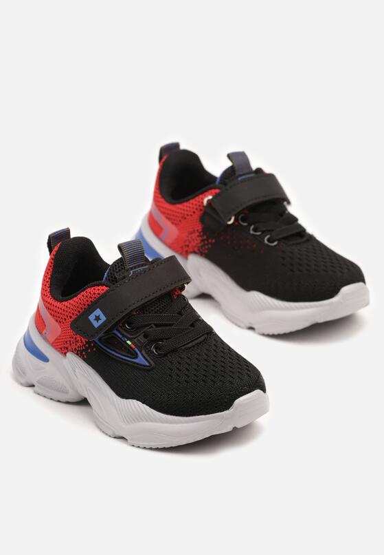 Pantofi sport Negru cu roșu 2