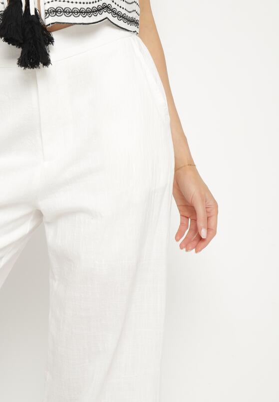 Pantaloni Alb cu negru 5