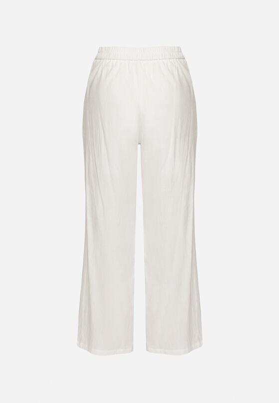 Pantaloni Alb cu negru 7