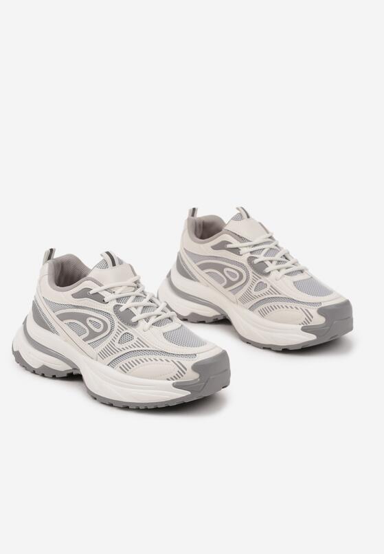 Szare Sneakersy na Piankowej Podeszwie w Streetwearowym Stylu Islivia
