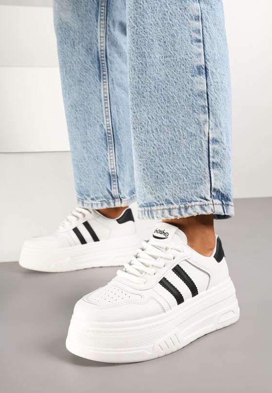 Sneakers Alb cu negru 1