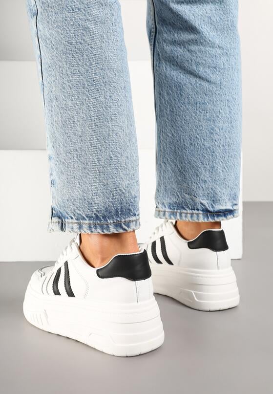 Sneakers Alb cu negru 3