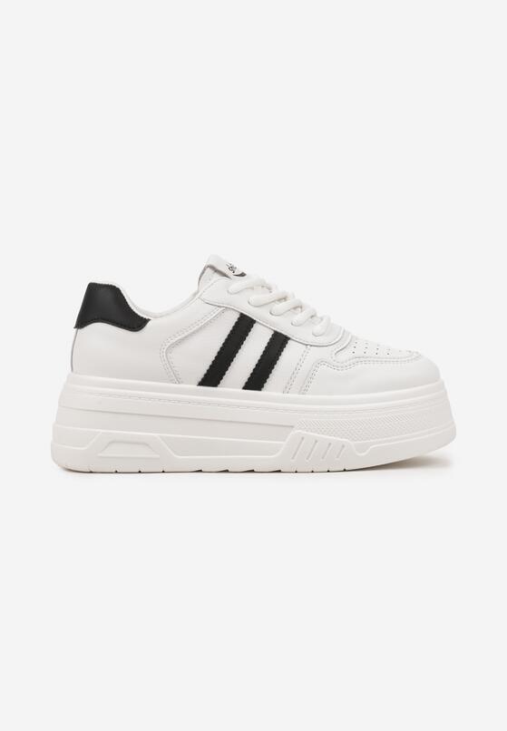 Sneakers Alb cu negru 4