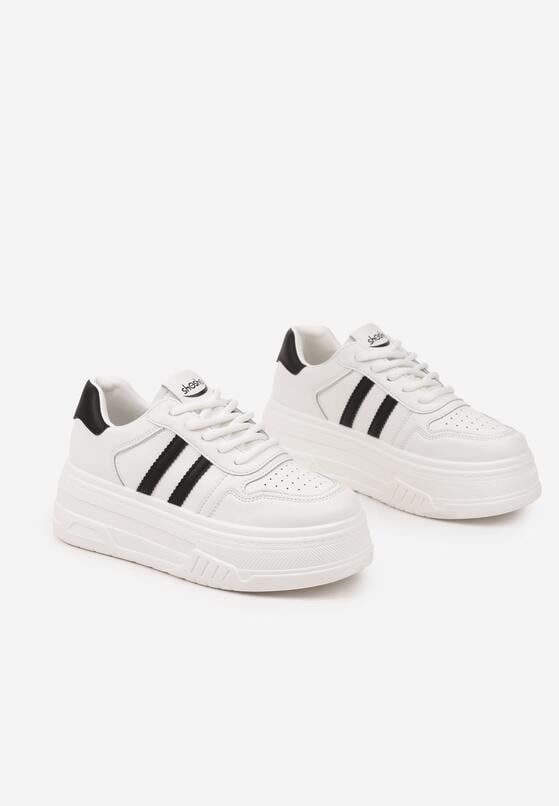 Sneakers Alb cu negru 5